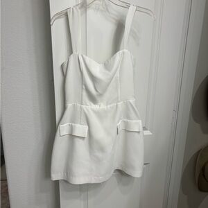 Elegant White Women's dress (skort)